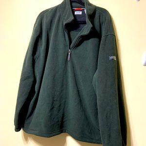 Mens Dark green XXL 1/4 zip up shirt